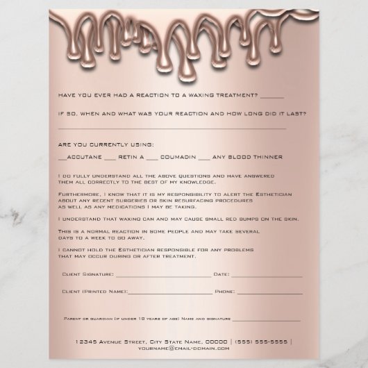 Waxdepletie Liability Waiver Release Drives 1 Flyer (Achterkant)