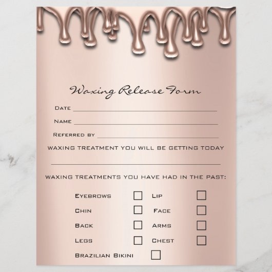 Waxdepletie Liability Waiver Release Drives 1 Flyer (Voorkant)