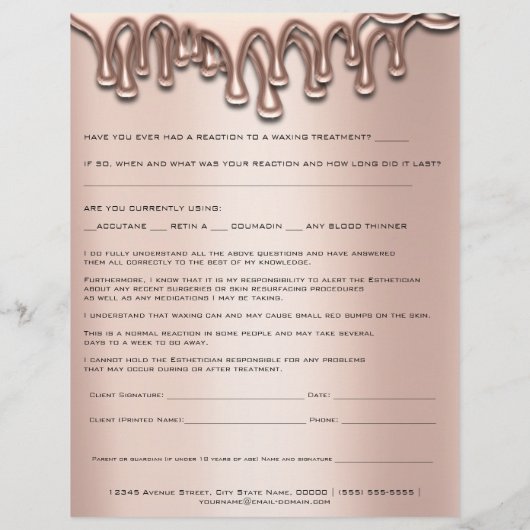 Waxdepletie Liability Waiver Release Drives 1 Flyer (Achterkant)