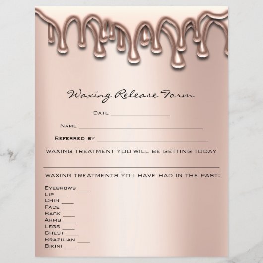 Waxdepletie Liability Waiver Release Drives Flyer (Voorkant)