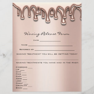 Waxdepletie Liability Waiver Release Drives Flyer