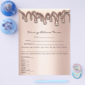 Waxdepletie Liability Waiver Release Drives Flyer (Enkel)