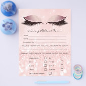 Waxdepletie Liability Waiver Release Roze Flyer (Enkel)