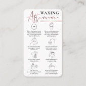 Waxen na een Intel Health Guide Roze roze roodbrui Visitekaartje (Voorkant)