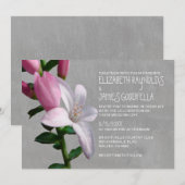 Waxflower Wedding-uitnodigingen Kaart (Voorkant / Achterkant)