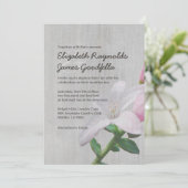 Waxflower Wedding-uitnodigingen Kaart (Staand voorkant)