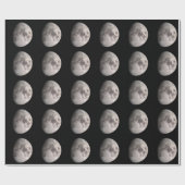 Waxgibbous moon fase NASA afbeeldingen Cadeaupapier (Vlak)