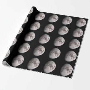Waxgibbous moon fase NASA afbeeldingen Cadeaupapier