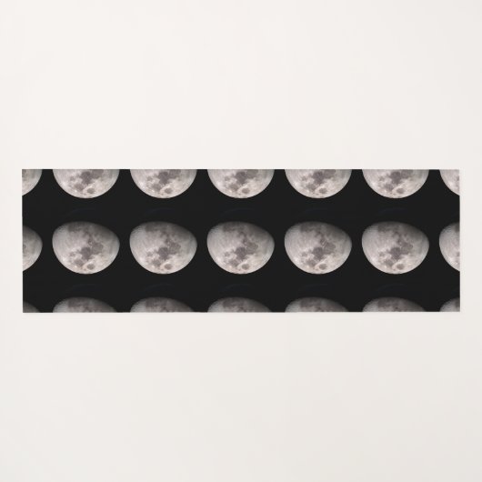 Waxgibbous moon fase NASA afbeeldingen Yogamat (Achterkant (horizontaal))