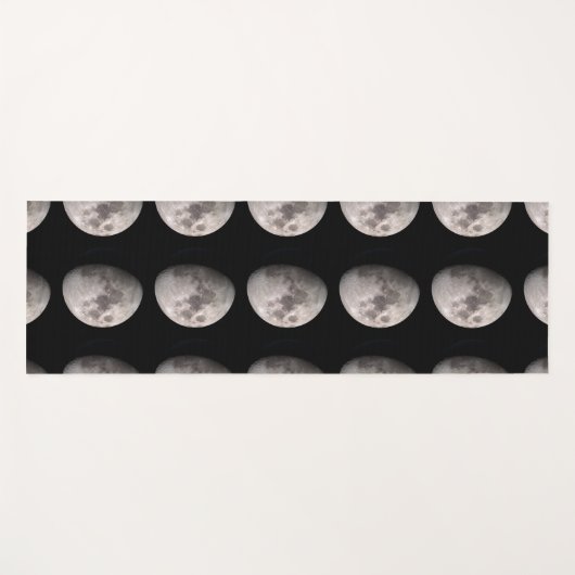 Waxgibbous moon fase NASA afbeeldingen Yogamat (Voorkant (horizontaal))