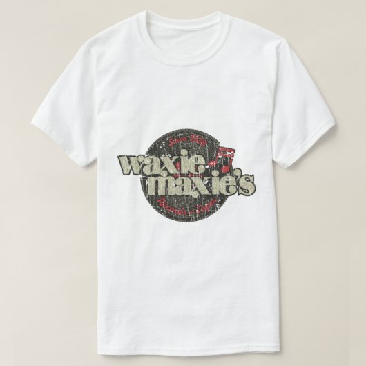 Waxie Maxie's Records &amp; Tapes 1938 T-shirt (Design voorkant)