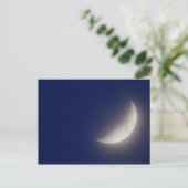 Waxing Crescent Moon Briefkaart (Staand voorkant)