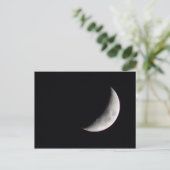 Waxing Crescent Moon Briefkaart (Staand voorkant)