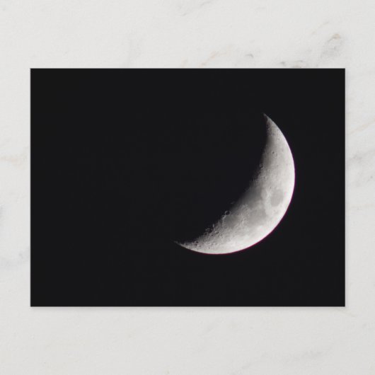 Waxing Crescent Moon Briefkaart (Voorkant)