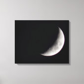 Waxing Crescent Moon Canvas Afdruk (Voorkant)