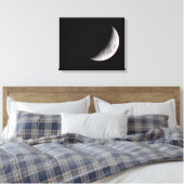 Waxing Crescent Moon Canvas Afdruk (Insitu (Slaapkamer))