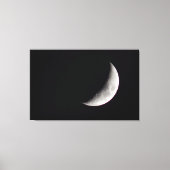 Waxing Crescent Moon Canvas Afdruk (Voorkant)