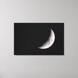 Waxing Crescent Moon Canvas Afdruk