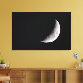Waxing Crescent Moon Canvas Afdruk (Insitu (Woonkamer))