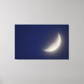 Waxing Crescent Moon Canvas Afdruk (Voorkant)