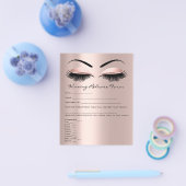 Waxing Depilation Liability Waiver Release Eyes Flyer (Enkel)