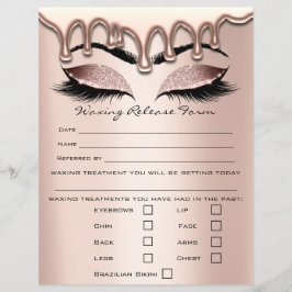 Waxing Depilation Liability Waiver Release Form 1 Flyer