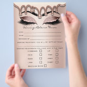 Waxing Depilation Liability Waiver Release Form 1 Flyer (Hand)