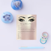 Waxing Depilation Liability Waiver Release Form 1 Flyer (Enkel)