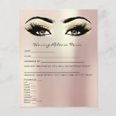 Waxing Depilation Liability Waiver Release Form 1 Flyer (Voorkant)