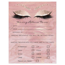 Waxing Depilation Liability Waiver Release Form