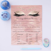 Waxing Depilation Liability Waiver Release Form Flyer (Enkel)