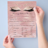 Waxing Depilation Liability Waiver Release Form Flyer (Hand)