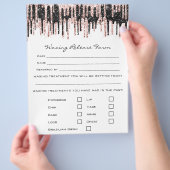 Waxing Depilation Liability Waiver Release Form Flyer (Hand)