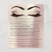 Waxing Depilation Liability Waiver Release Form Flyer (Achterkant)