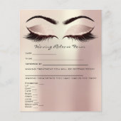 Waxing Depilation Liability Waiver Release Form Flyer (Voorkant)