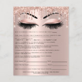 Waxing Depilation Liability Waiver Release Form Flyer (Achterkant)