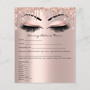 Waxing Depilation Liability Waiver Release Form Flyer