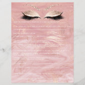 Waxing Depilation Liability Waiver Release Form Flyer (Achterkant)