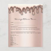 Waxing Depilation Liability Waiver Release Form Flyer (Voorkant)