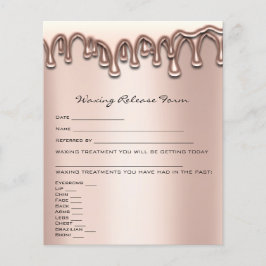 Waxing Depilation Liability Waiver Release Form Flyer