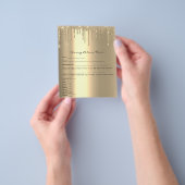 Waxing Depilation Liability Waiver Release Form Flyer (Hand)