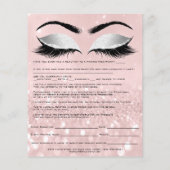 Waxing Depilation Liability Waiver Release Form Flyer (Achterkant)