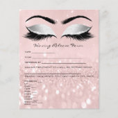 Waxing Depilation Liability Waiver Release Form Flyer (Voorkant)