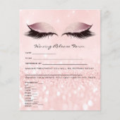 Waxing Depilation Liability Waiver Release Form Pi Flyer (Voorkant)