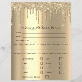 Waxing Depilation Liability Waiver Release Form Wo Flyer (Voorkant)