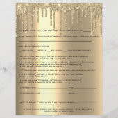 Waxing Depilation Liability Waiver Release Form Wo Flyer (Achterkant)