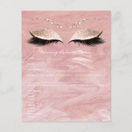 Waxing Depilation Liability Waiver Release Marble1 Flyer