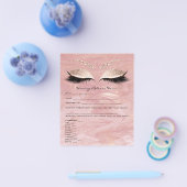 Waxing Depilation Liability Waiver Release Marble Flyer (Enkel)