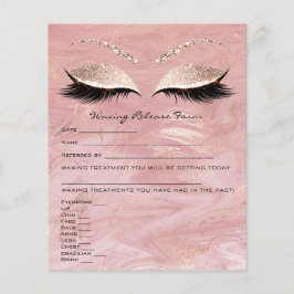 Waxing Depilation Liability Waiver Release Marble Flyer