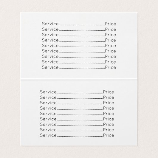 Waxing Estheticiaanse goudmaron blauwgroen Visitekaartje (Binnenkant ongevouwen)